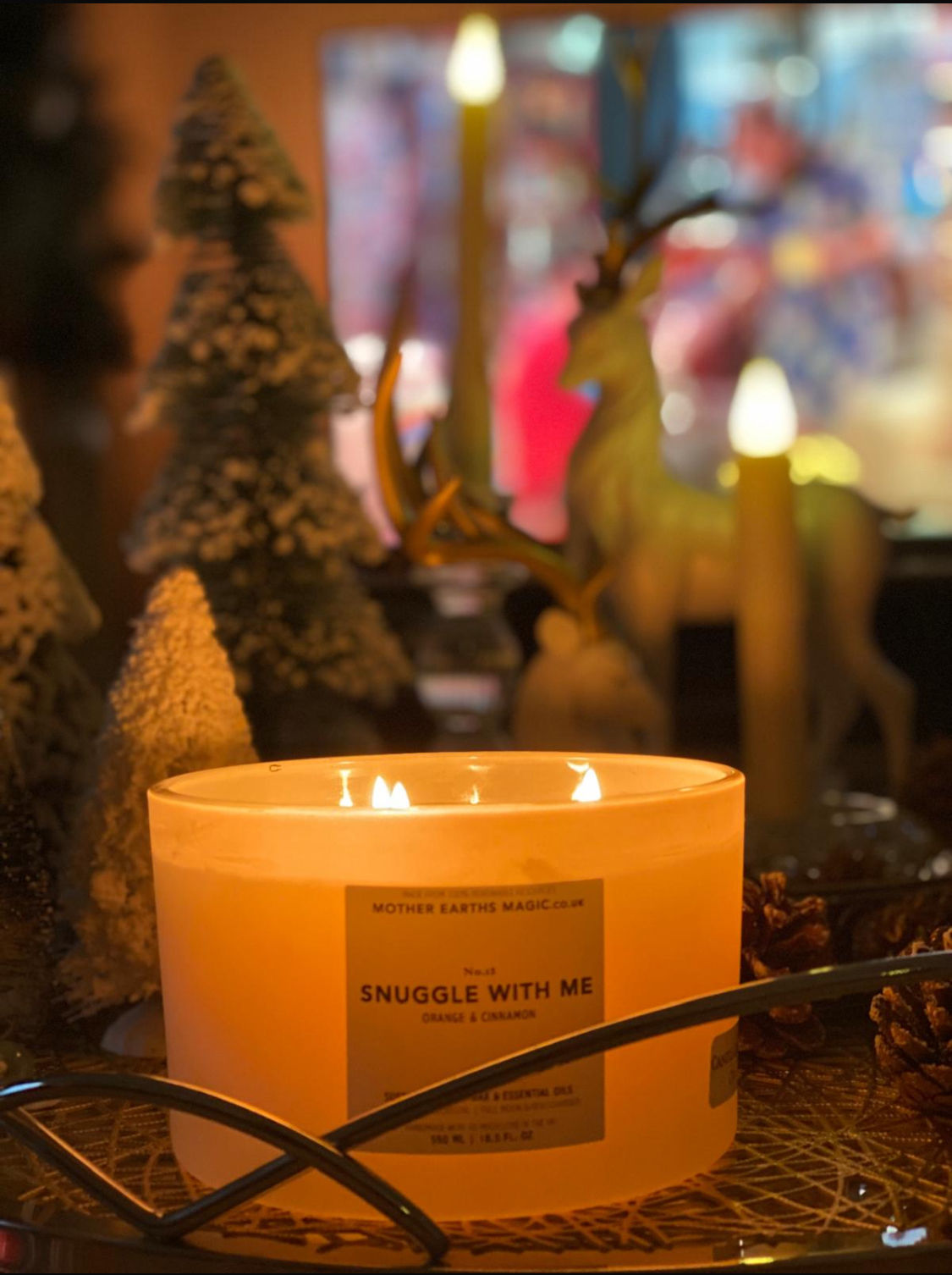 No.12 Orange 🍊 & Cinnamon Organic Soy Candle 500ml | 18.5fl. Oz. 