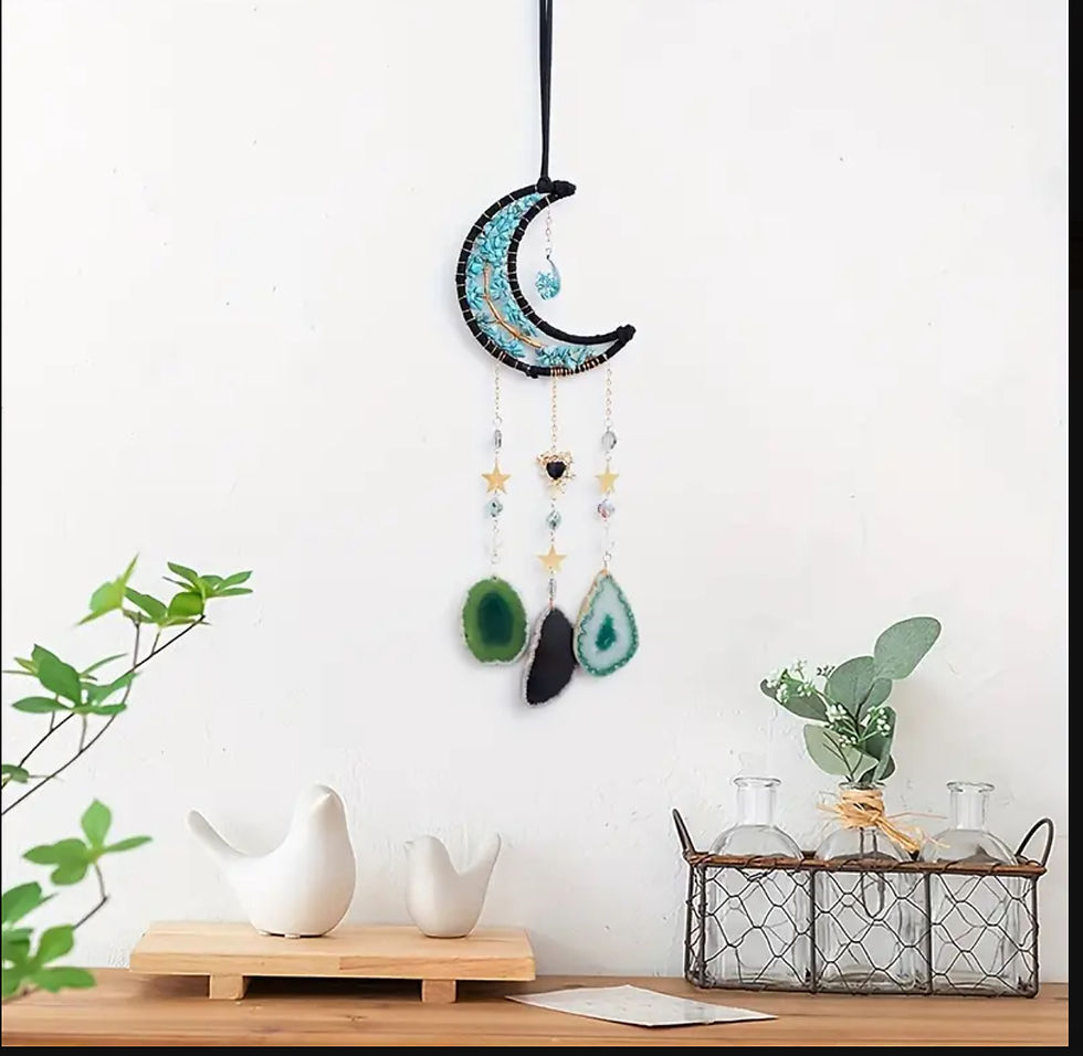 🌌 Spirit of the Sky ~ Turquoise Moon Sun Catcher