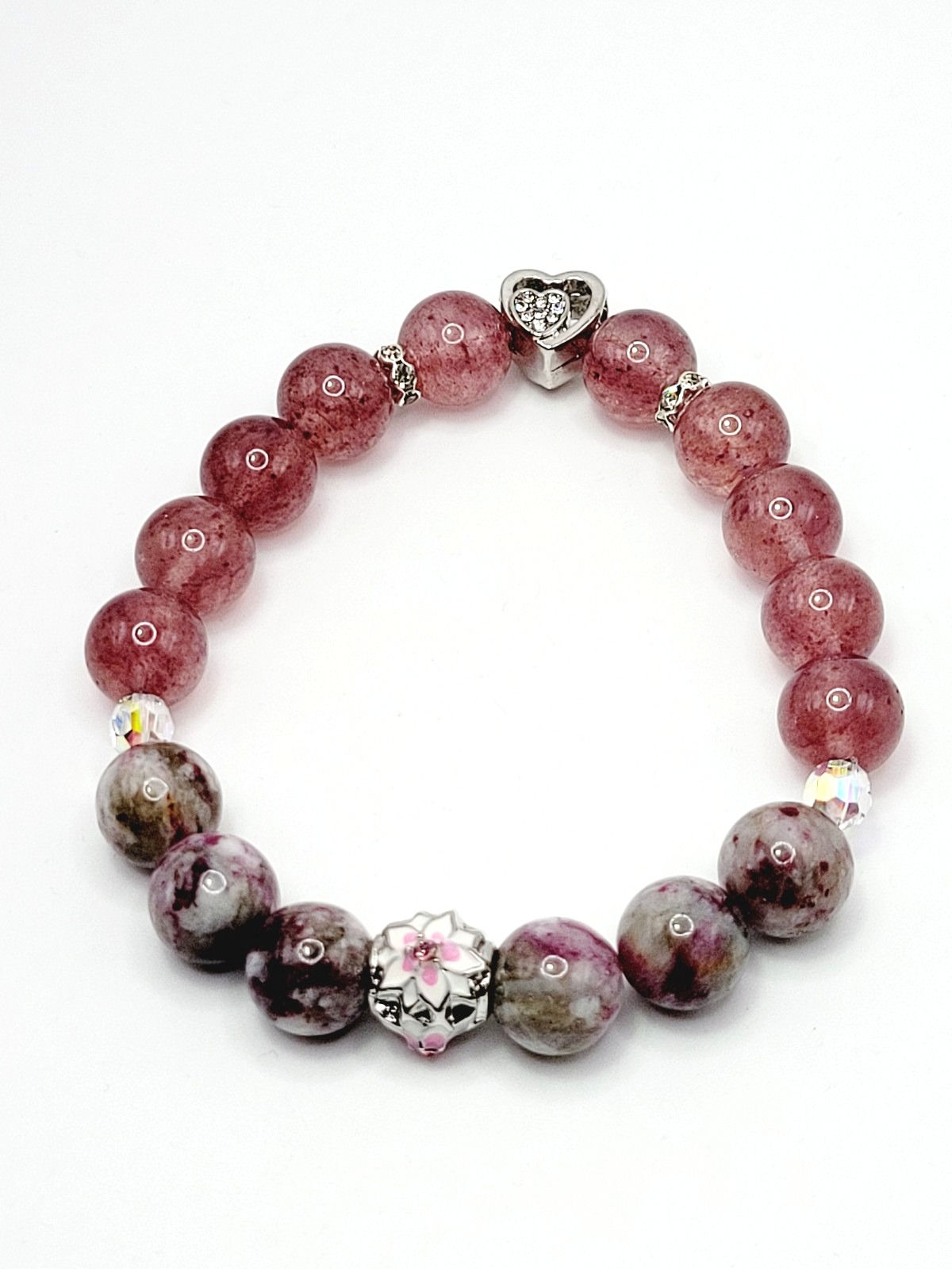 Pink Tourmaline and Strawberry Quartz