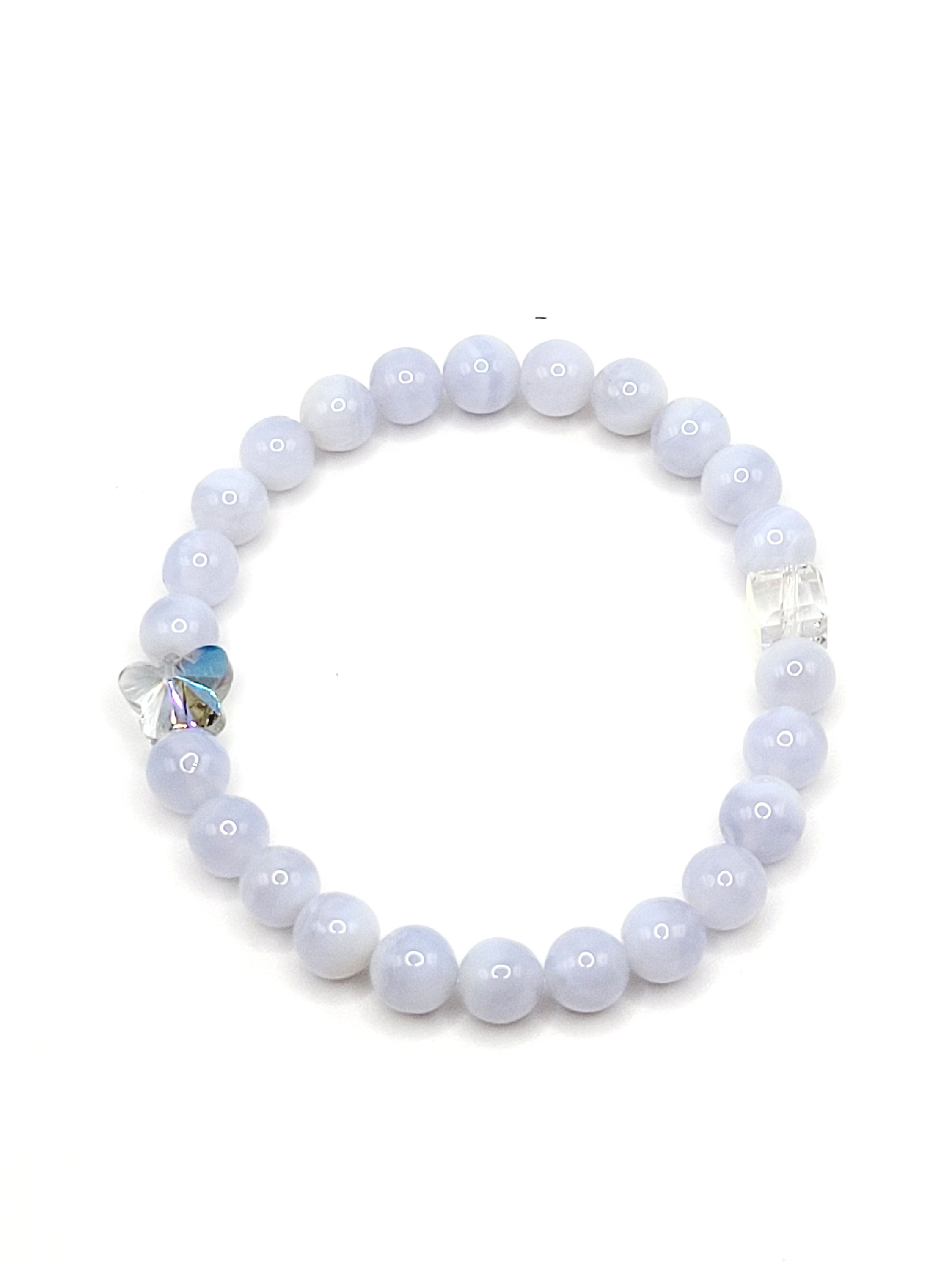 Blue Lace Agate - 7 mm