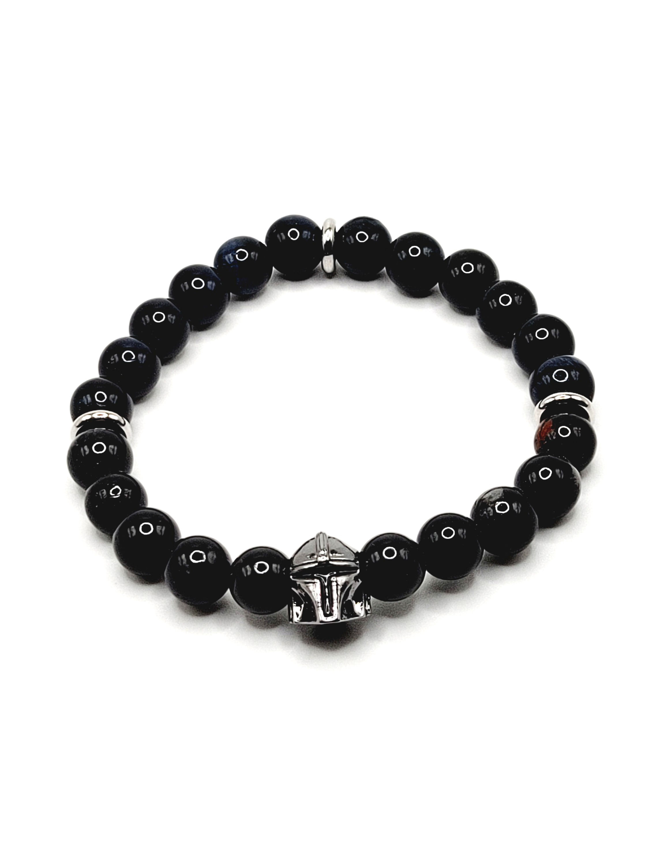 Blue Tiger Eye and Black Tourmaline
