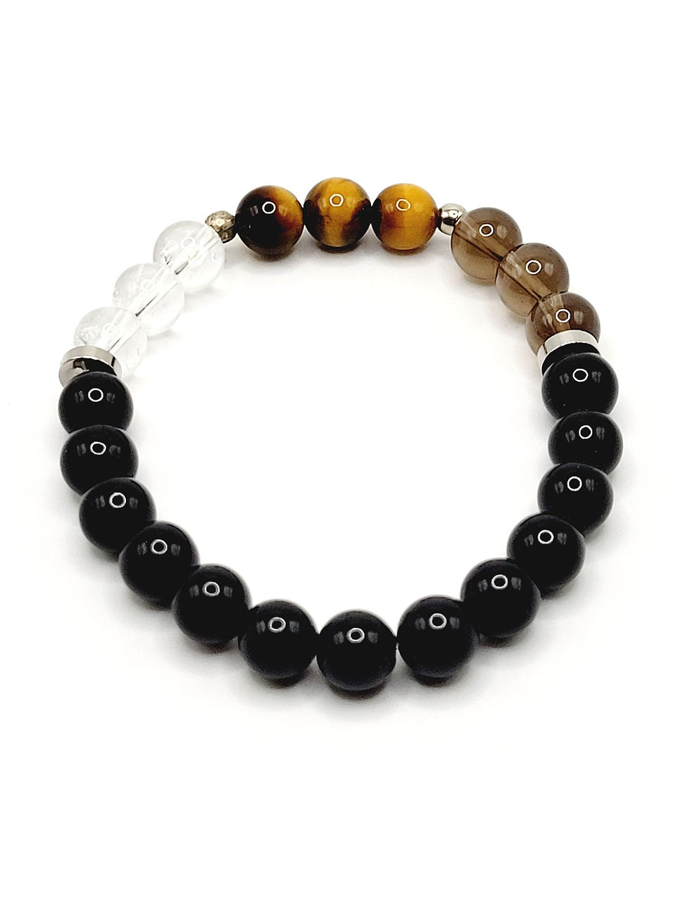 Thumbnail: Tiger Eye, Clear Quartz and Black Obsidian