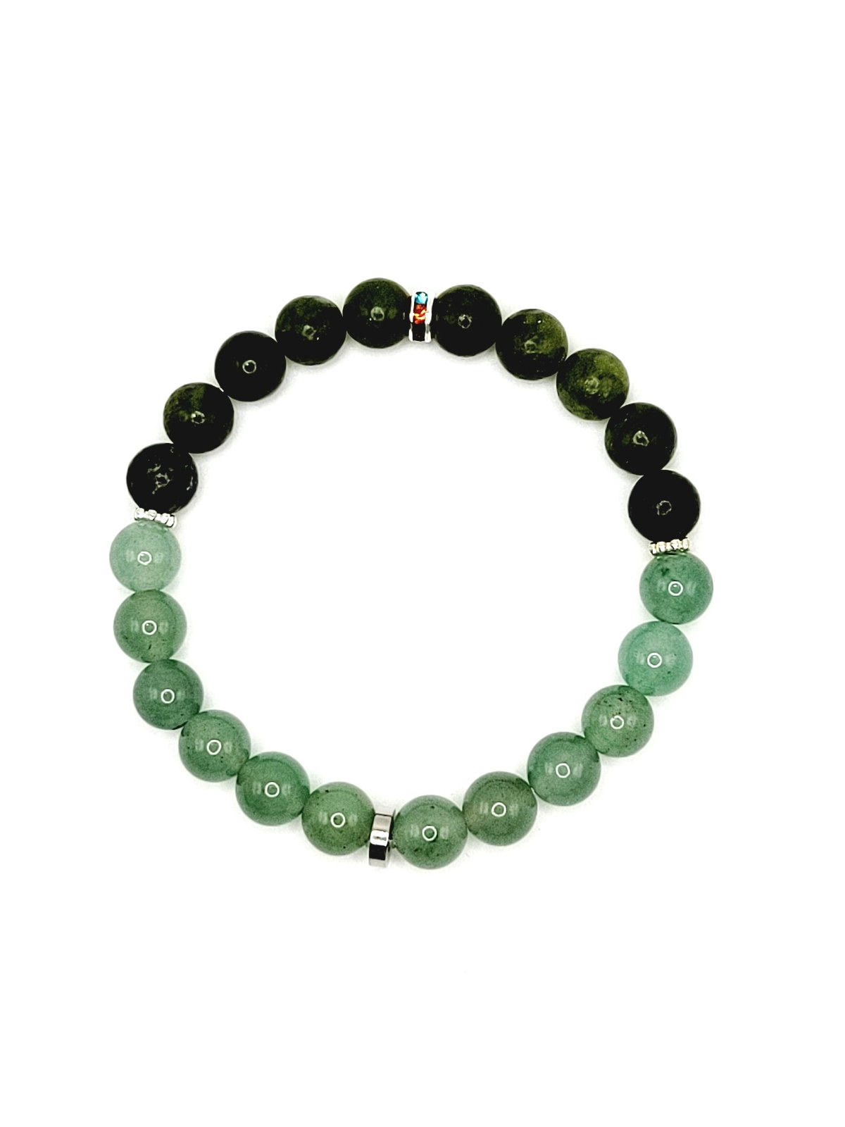 Green Jade and Green Aventurine