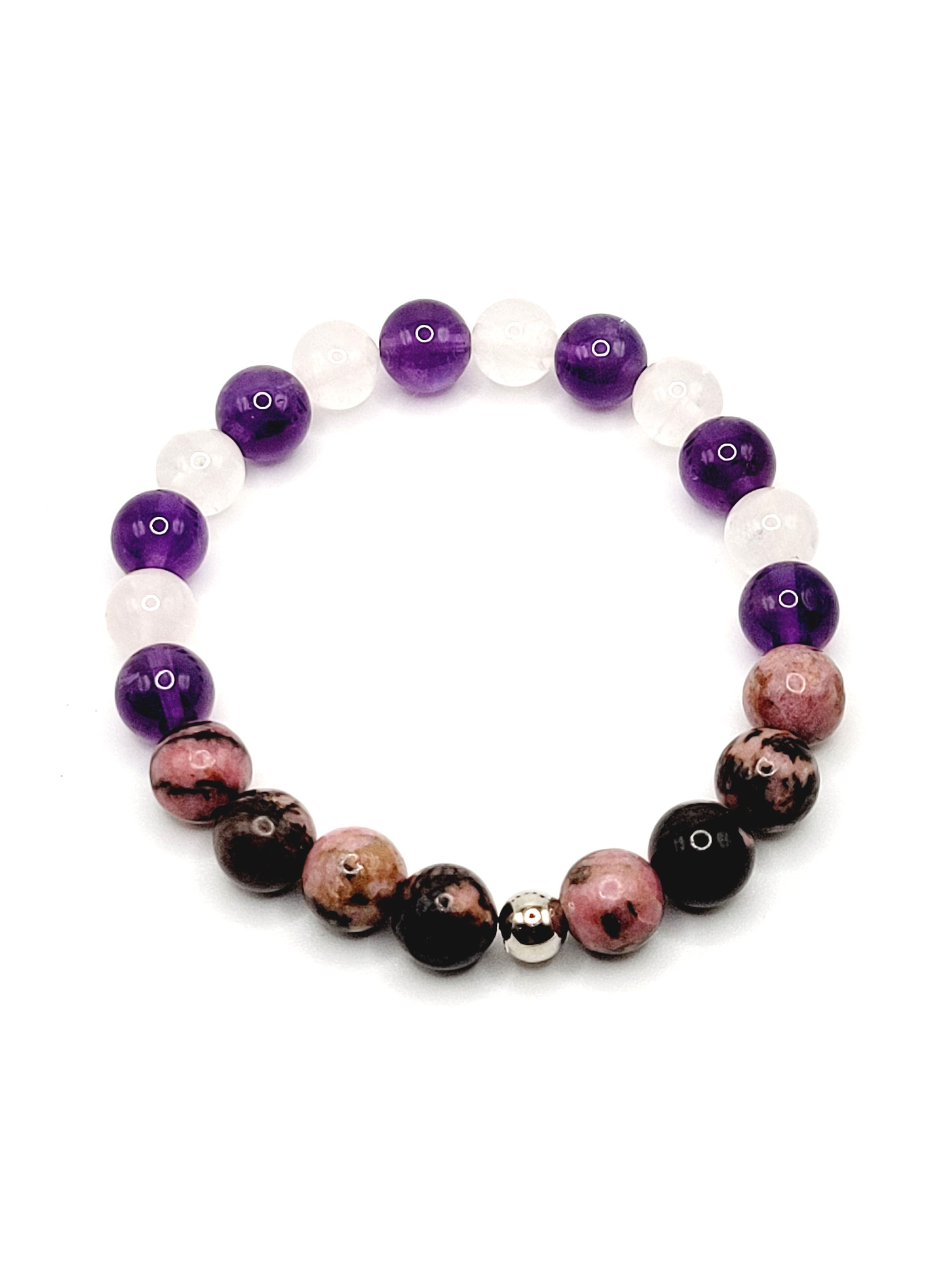 Rose Quartz, Amethyst & Rhodonite