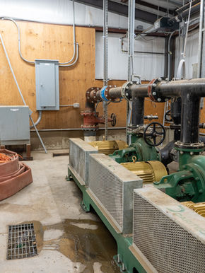 Mechanical room on a Colorado dairy