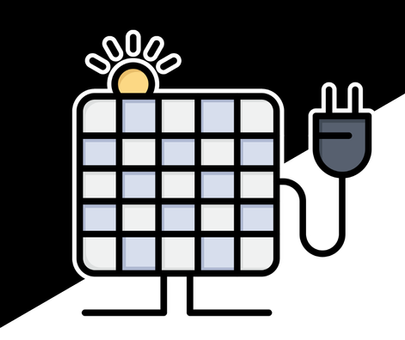 Plug-in solar gaphic