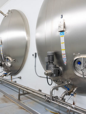 Milk cooling tanks