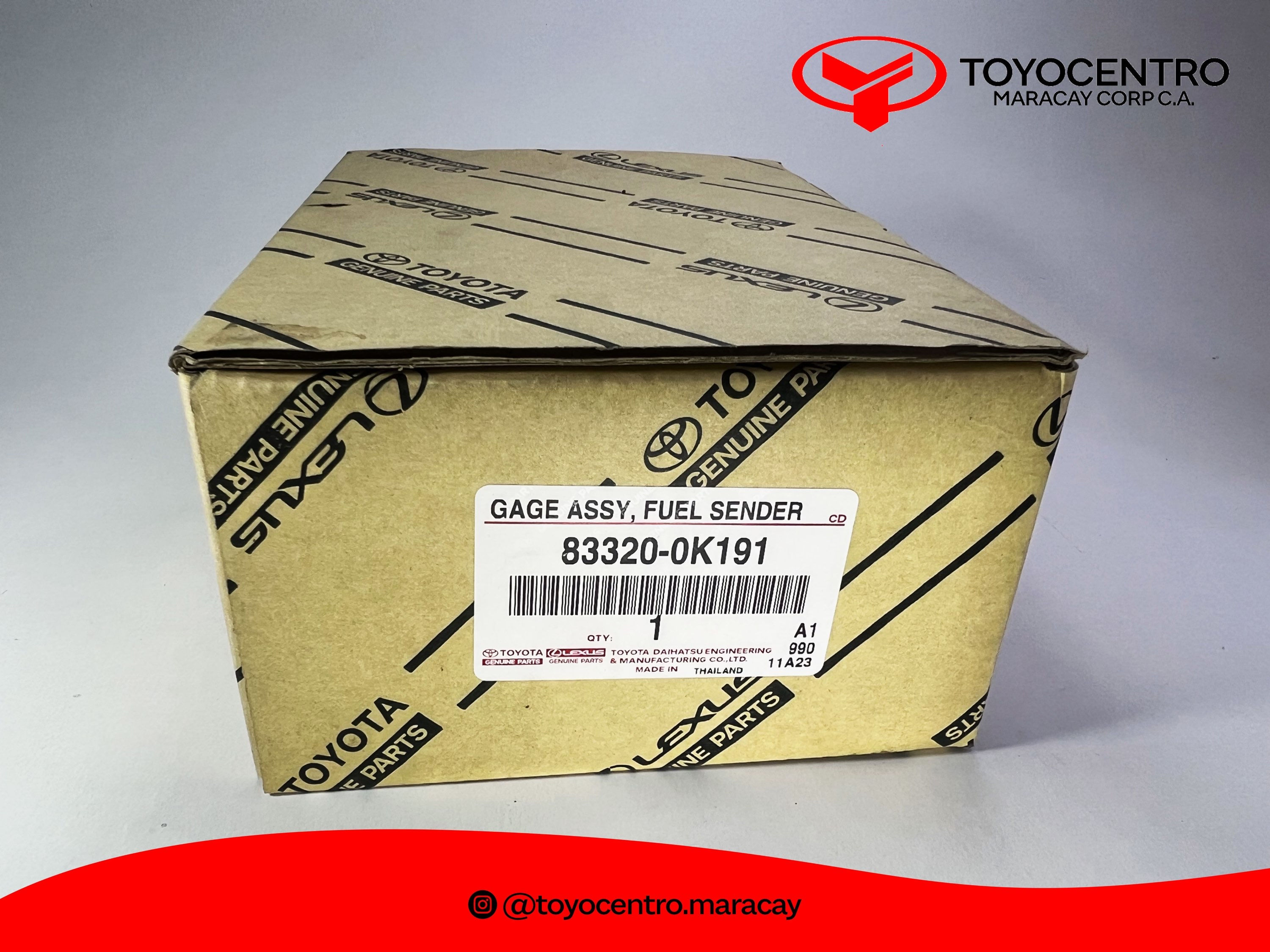 FLOTANTE GASOLINA FORTUNER DUBAI 16-24 TOYOTA GENUINO