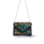 Miniatura: Cartera Negra Branches Flower 