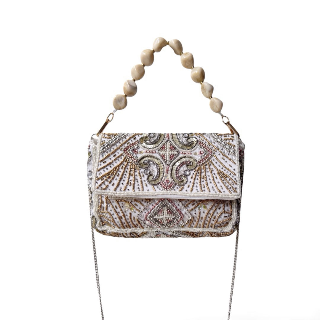 Cartera Grecia Blanca