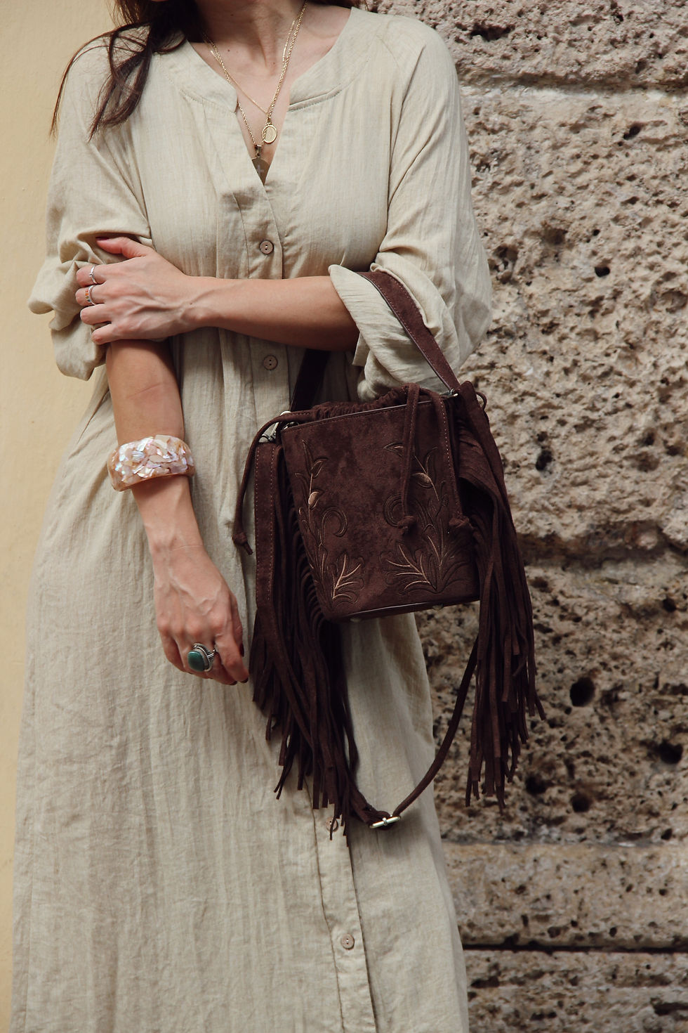 Miniatura: Cartera Bucket Loto Chocolate 