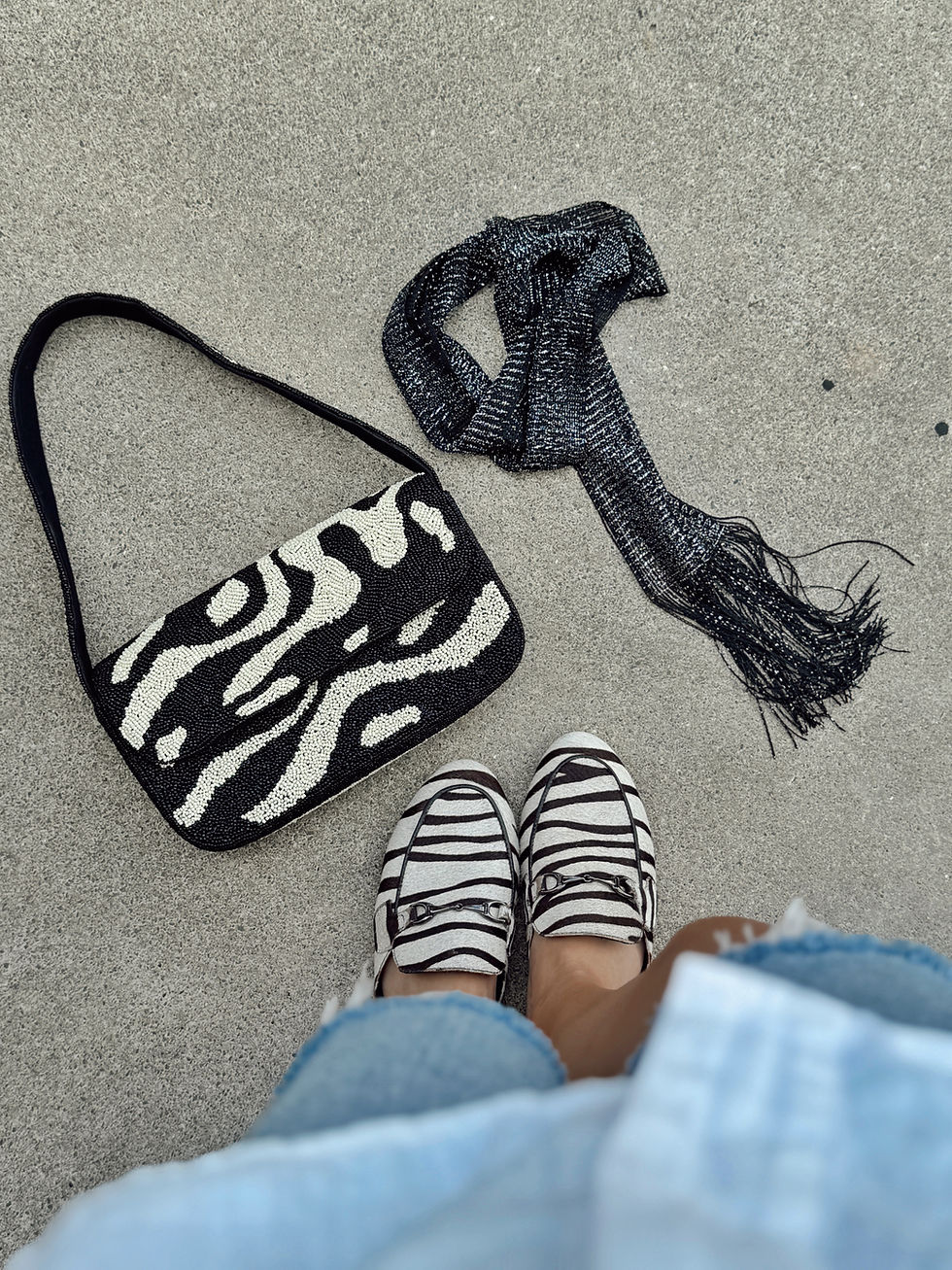 Miniatura: Pashmina Delgada Shine Negra  