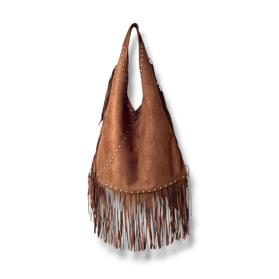Bolso Tote Triangulo Caramelo