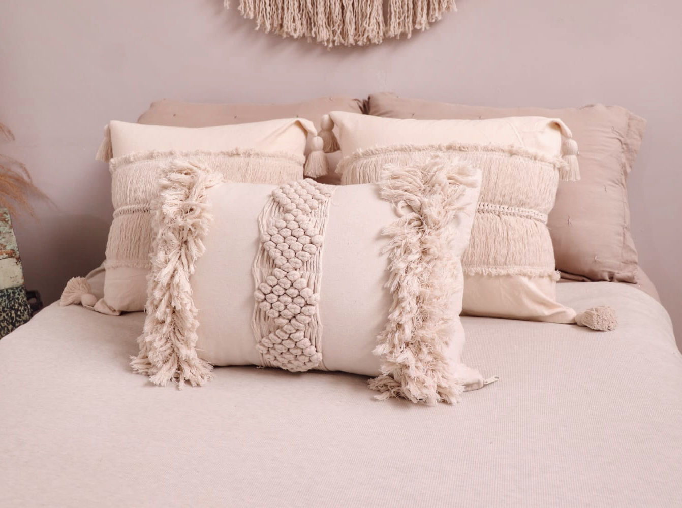 Cojin Macrame Rosbo Rectangular 