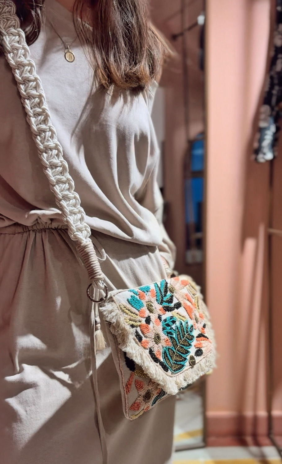 Miniatura: Correa Macrame Strap Perla 