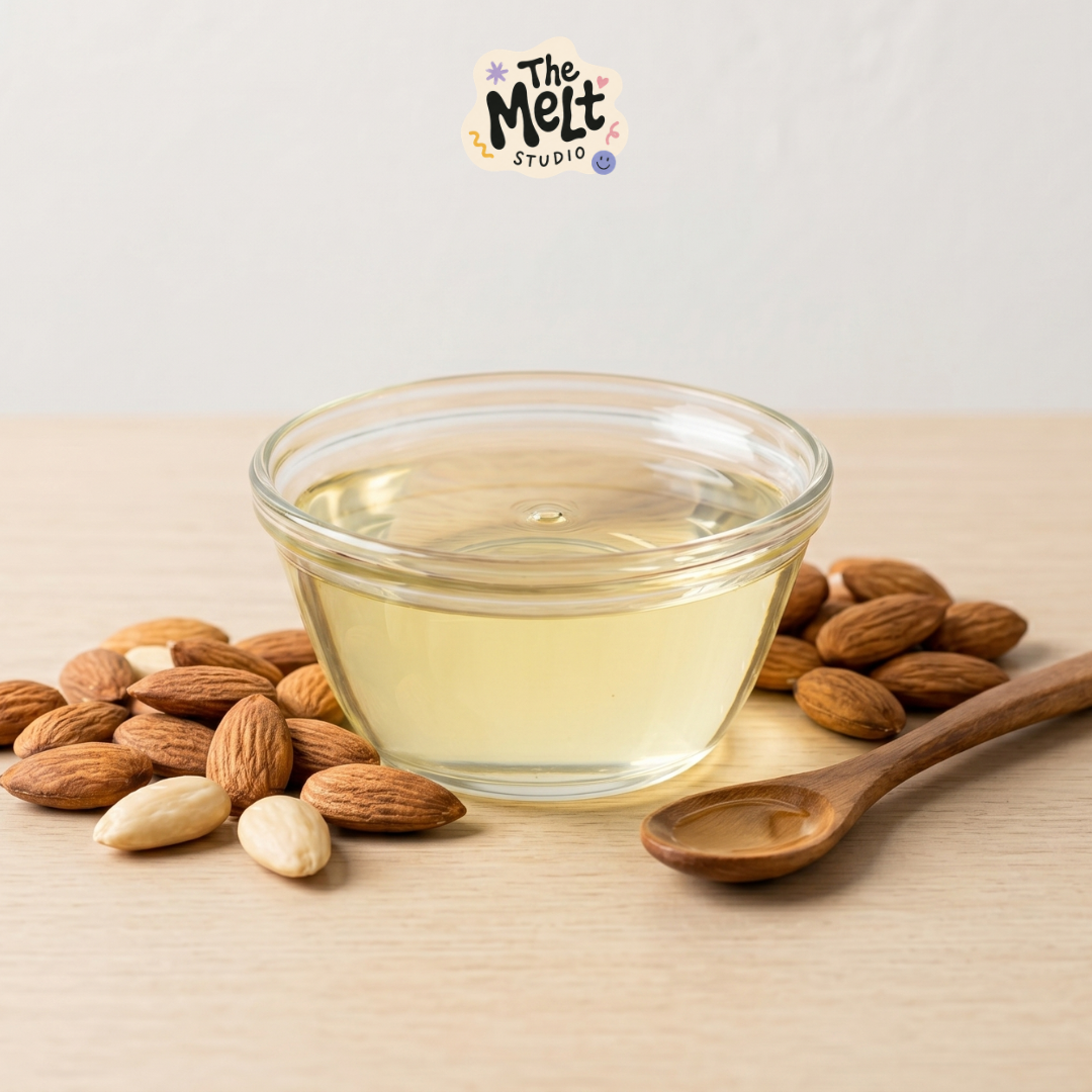 Pure cold pressed sweet almond oil for skin hair carrier oil