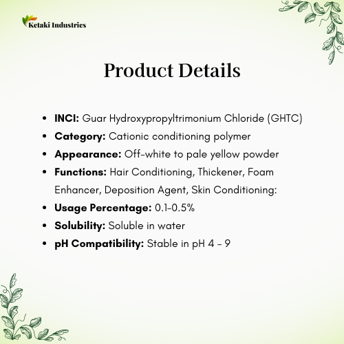Guar Hydroxypropyltrimonium Chloride (GHTC),  1kg