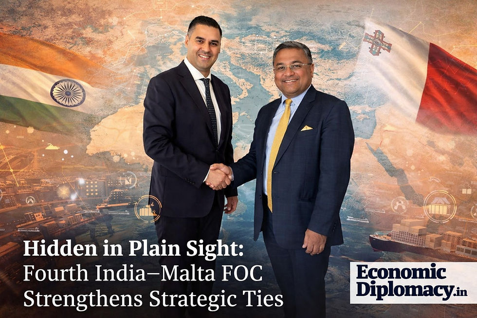 Malta’s Deputy Prime Minister and Foreign Minister Dr. Ian Borg and Ambassador Sibi George