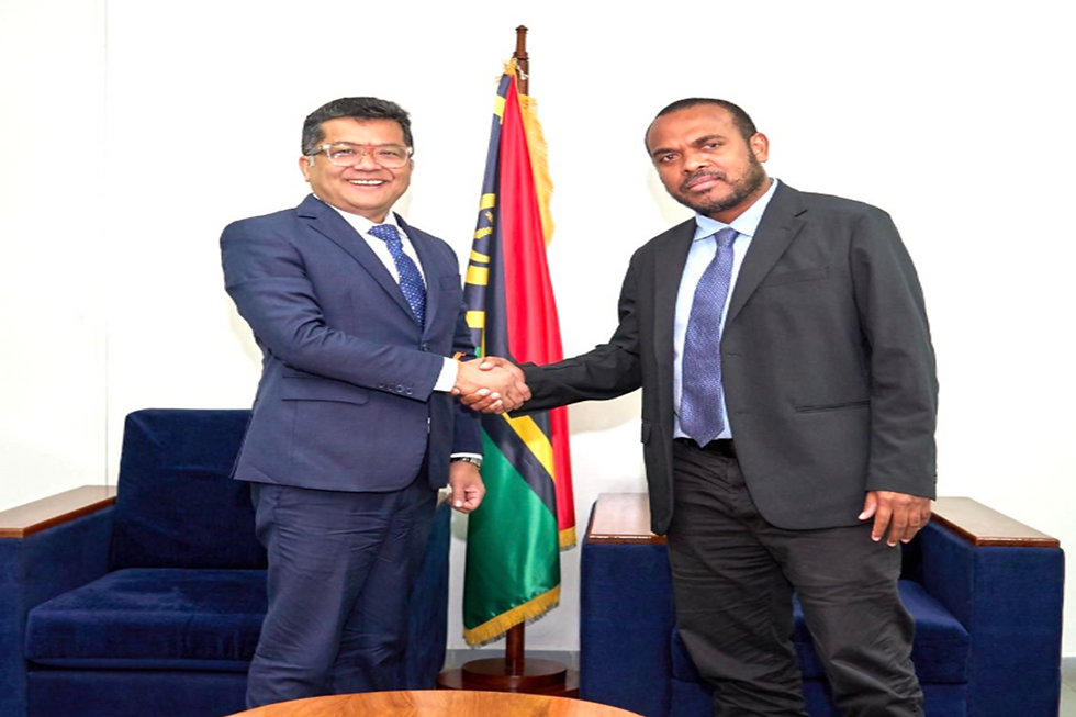 Pabitra Margherita and Minister Xavier Emanuel Harry