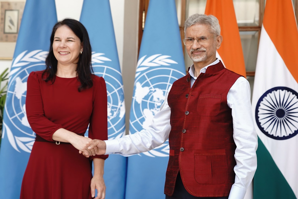 President of United Nations General Assembly (UNGA) Annalena Baerbock and Dr. Jaishankar