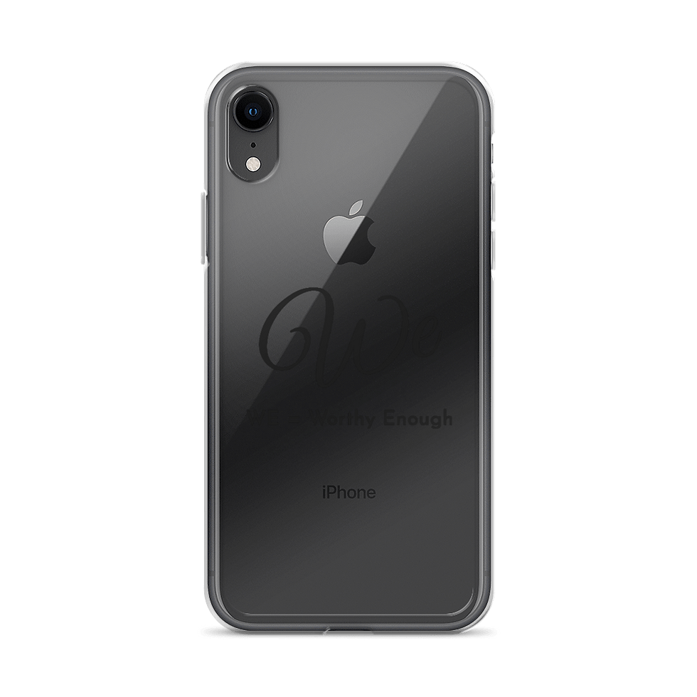 Thumbnail: Clear case for iPhone showing the back of a grey phone.