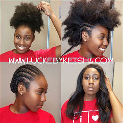 Instagram - 😊🙋😲😍From Puff to lush all during the first half🏈! Simple braids