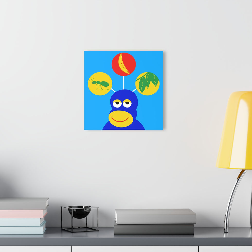 Thumbnail: Monkey Hungry - Acrylic Print Wall Art