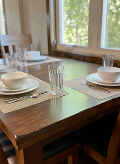 A Fully-Equipped Dining Room & Kitchen at West River Cottage | Hettinger, North Dakota