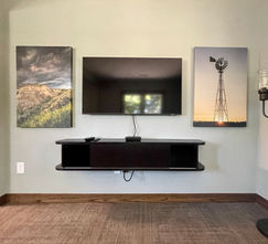 A Cozy Living Room Area at West River Cottage | Hettinger, North Dakota