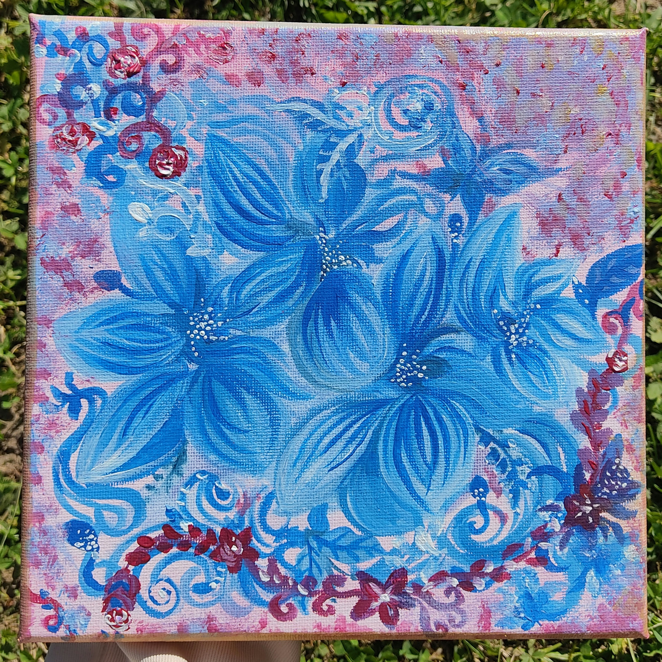 Fleurs bleues