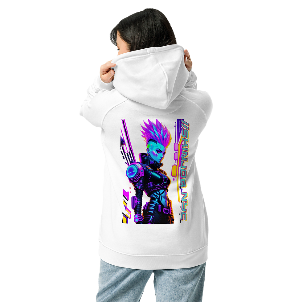 ROBOPUNK 1 Unisex eco raglan hoodie