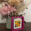 Thumbnail: Mini abstract artwork in hot pink frame