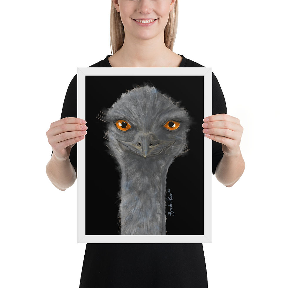 Thumbnail: Emu Framed Matte Paper Poster