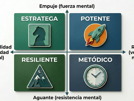 Cuadrante con estilos psicológicos deportivos