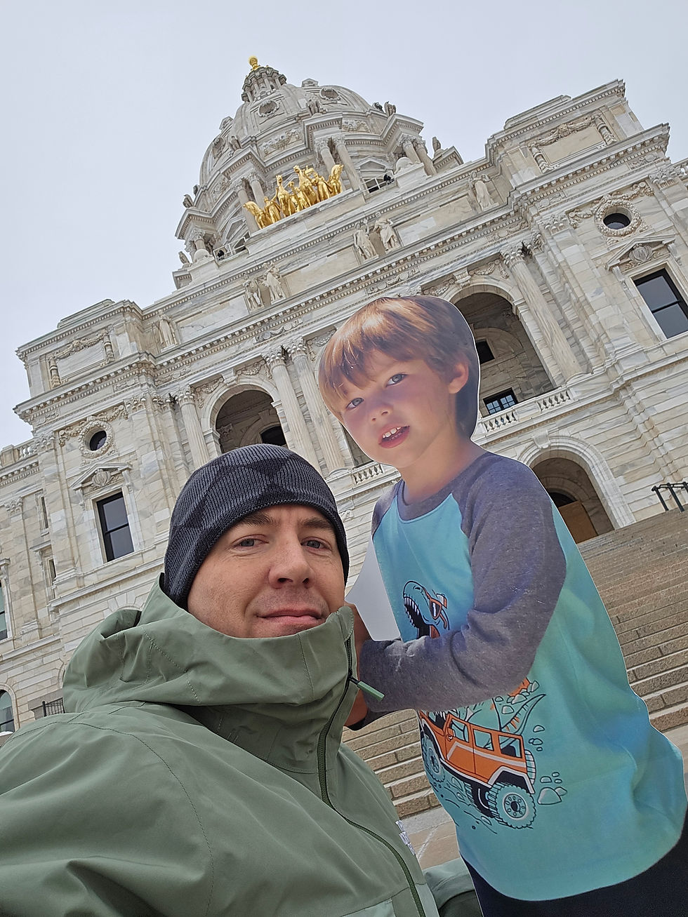 Celebrating my son Declan’s 6th birthday at the Minnesota State Capitol — without him.