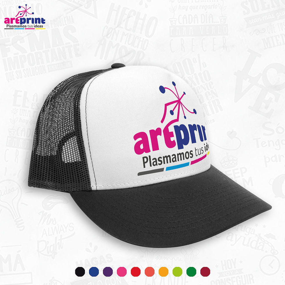Producto de gorra (negra y de color)