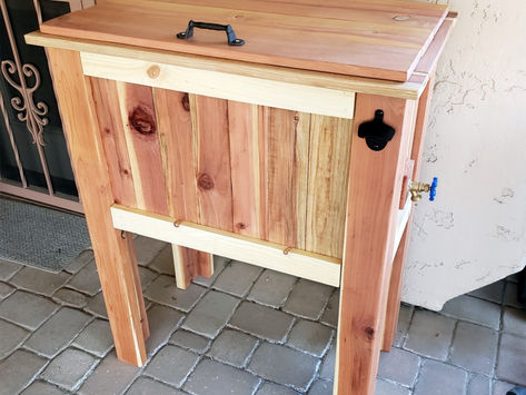 How to make a Cooler Stand from Fence Boards