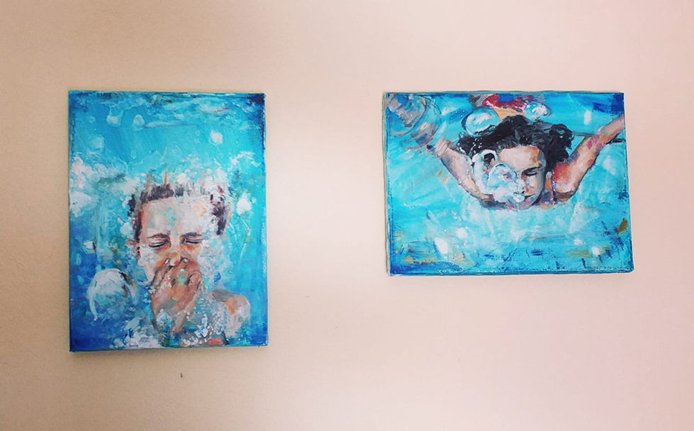 under I and under II 2020 30x40 cm