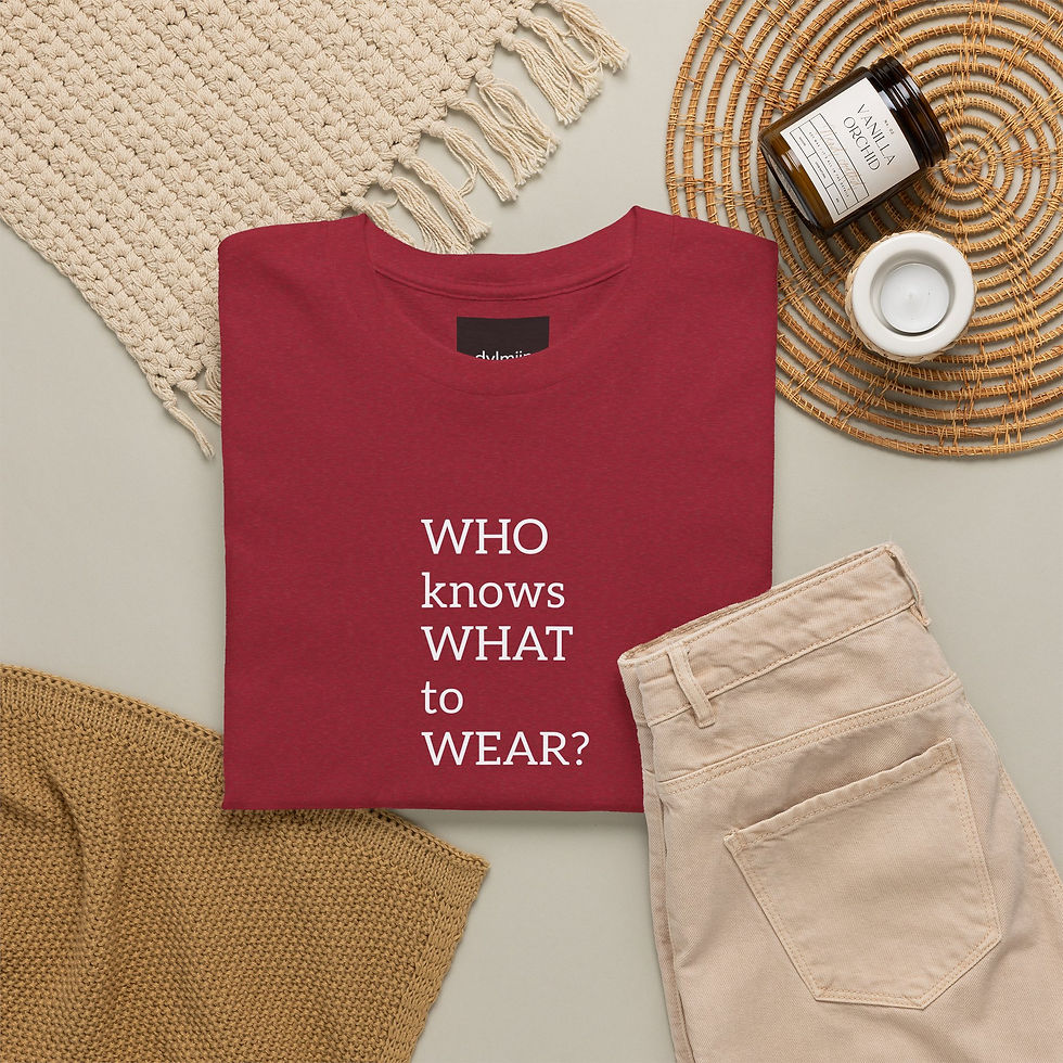 Thumbnail: WHO WHAT WEAR Graphic T-Shirt — White Lettering