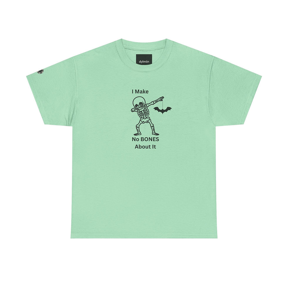 Thumbnail: Skeleton Dabbing Tee — "I Make No BONES About It" Graphic Shirt