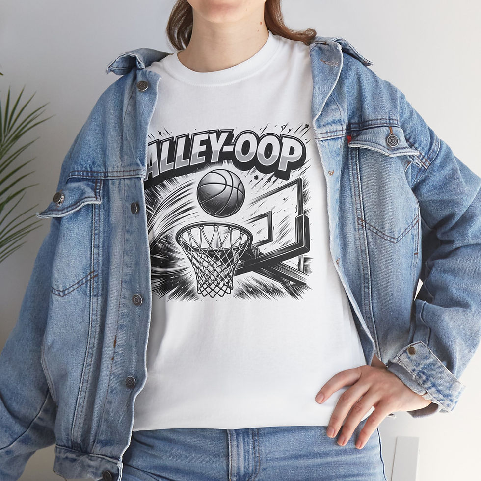 Thumbnail: Alley-Oop Basketball Tee — Retro Hoop Slam Graphic Shirt