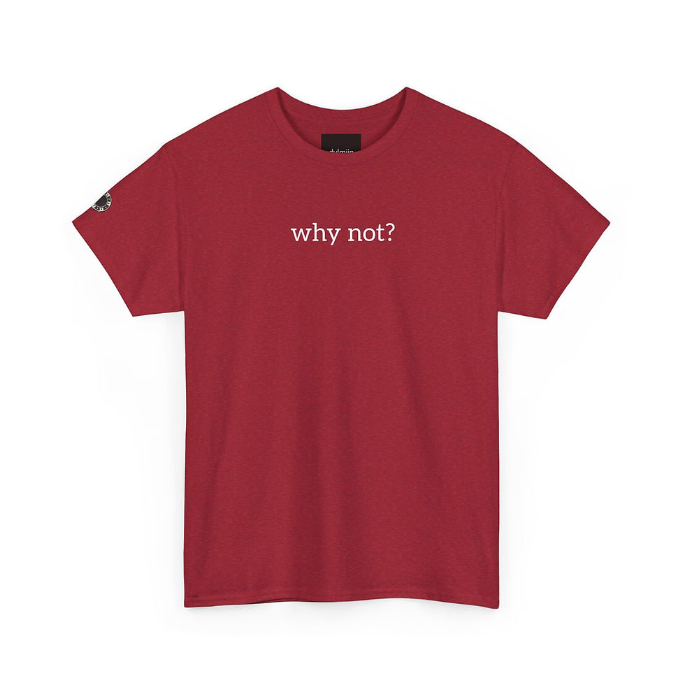 Thumbnail: "why not" T-Shirt — Minimal Slogan Tee