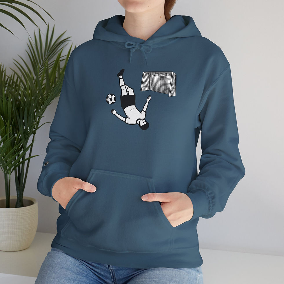 Thumbnail: USA Soccer Hoodie — "Go For The Gold" Back Print, Freestyle Soccer Graphic