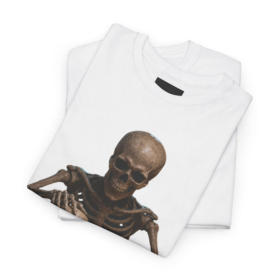 Thumbnail: Skeleton & Pumpkin Halloween T-Shirt