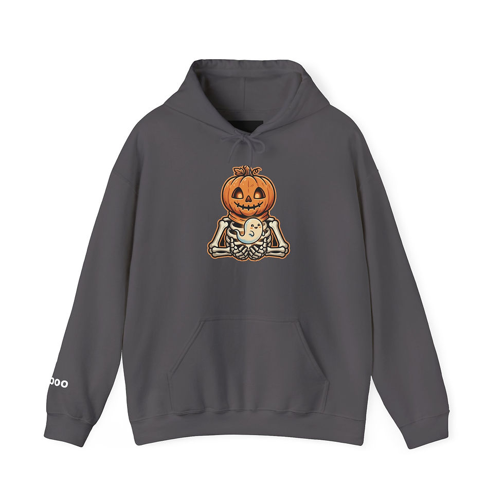 Thumbnail: Pumpkin Head Skeleton Hoodie — Halloween Jack-O'-Lantern Pullover
