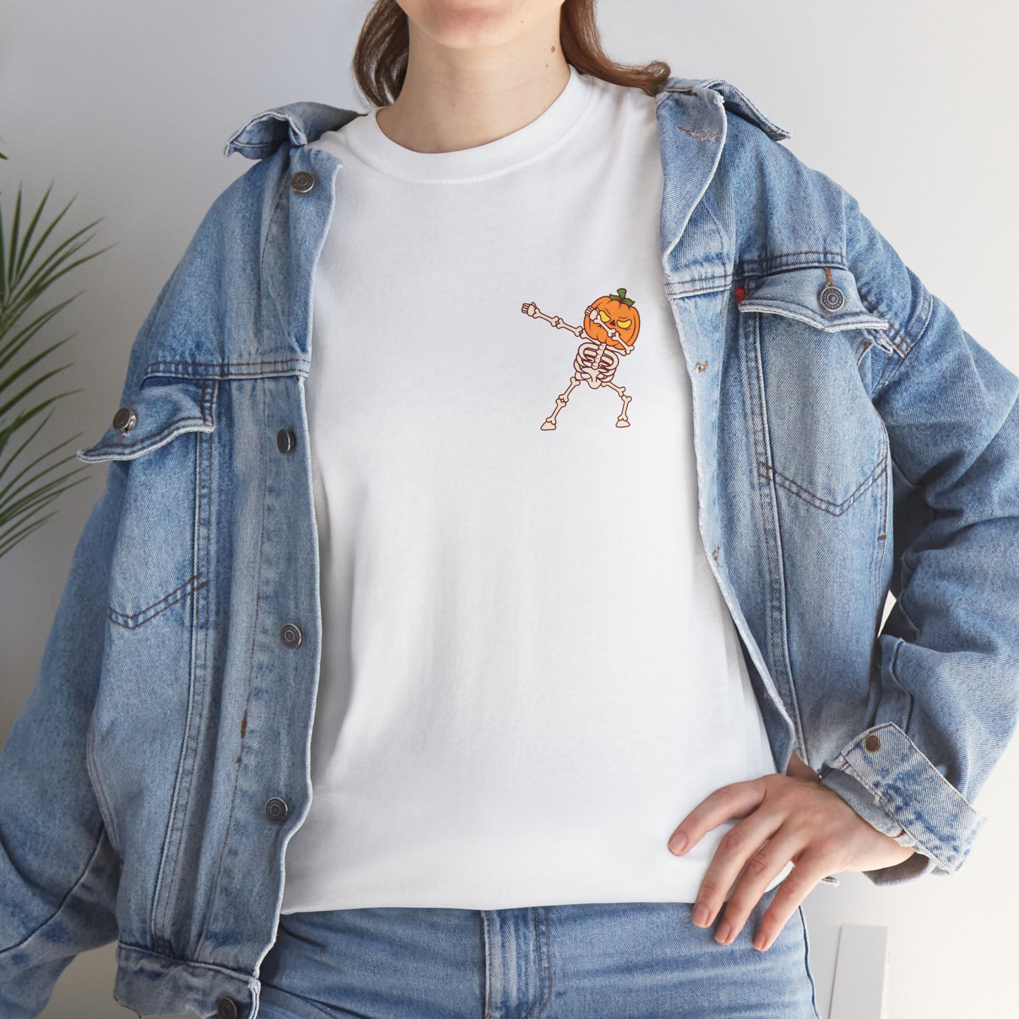 T-Shirt — PUMPKIN SKELETON Graphic Tee