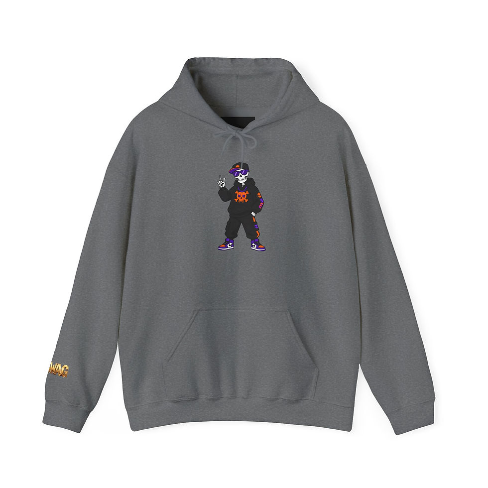 Thumbnail: Hoodie — Street Skate Skeleton Graphic Pullover