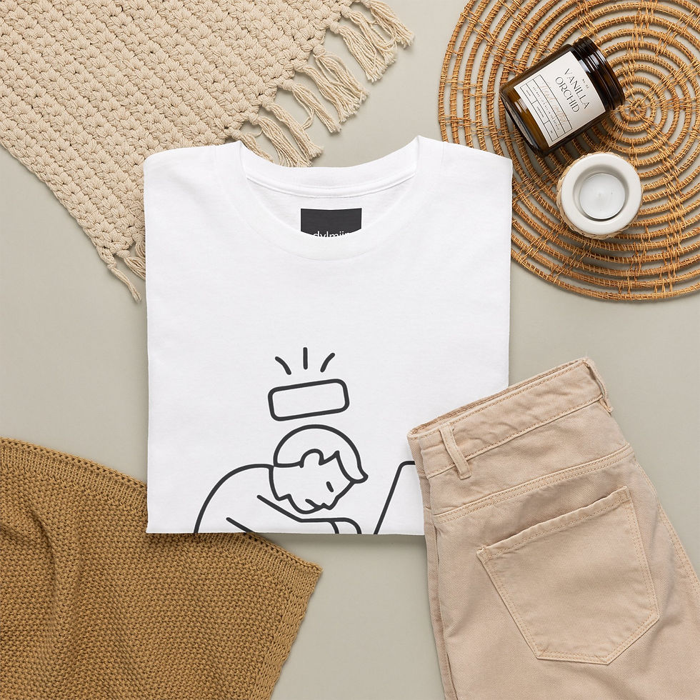 Thumbnail: Over Worked cartoon illustration T-Shirt | burnout laptop graphic