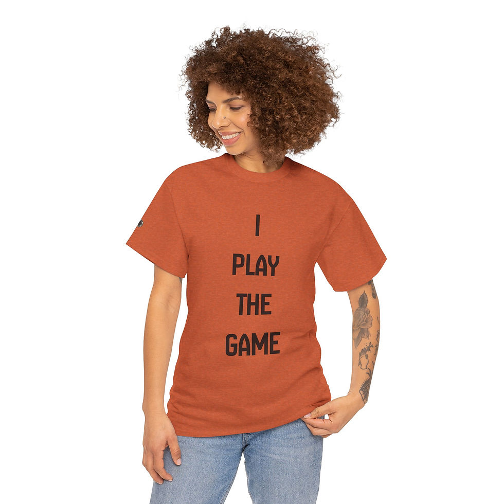 Thumbnail: I Play The Game Tee — Minimalist Sports/Gamer Graphic T-Shirt