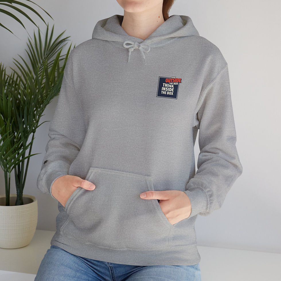 Thumbnail: Think Outside the Box Hoodie — Inspirational Graphic Hoodie
